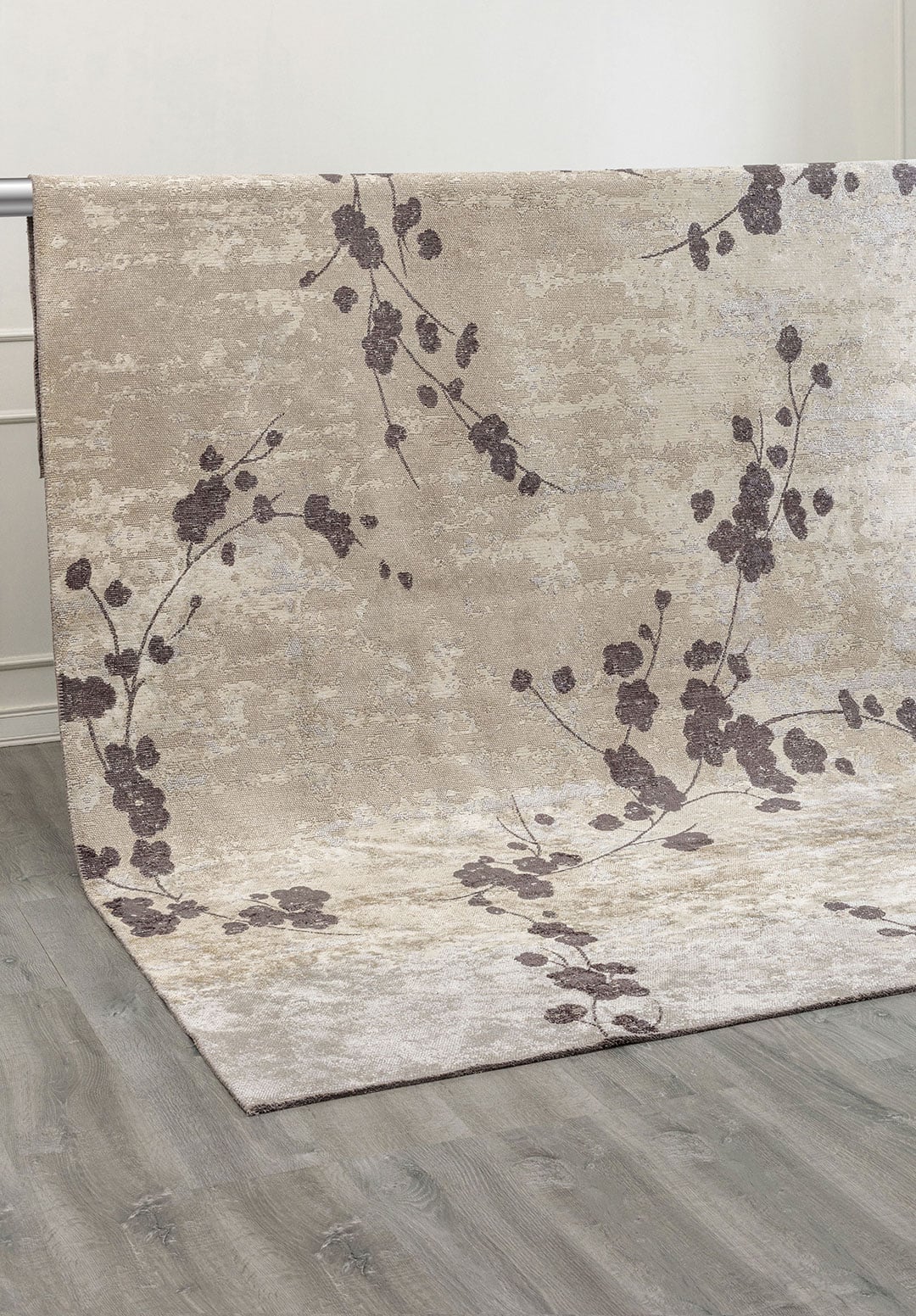 BLOSSOM CHARCOAL - CREAM - BONE RUG - 4
