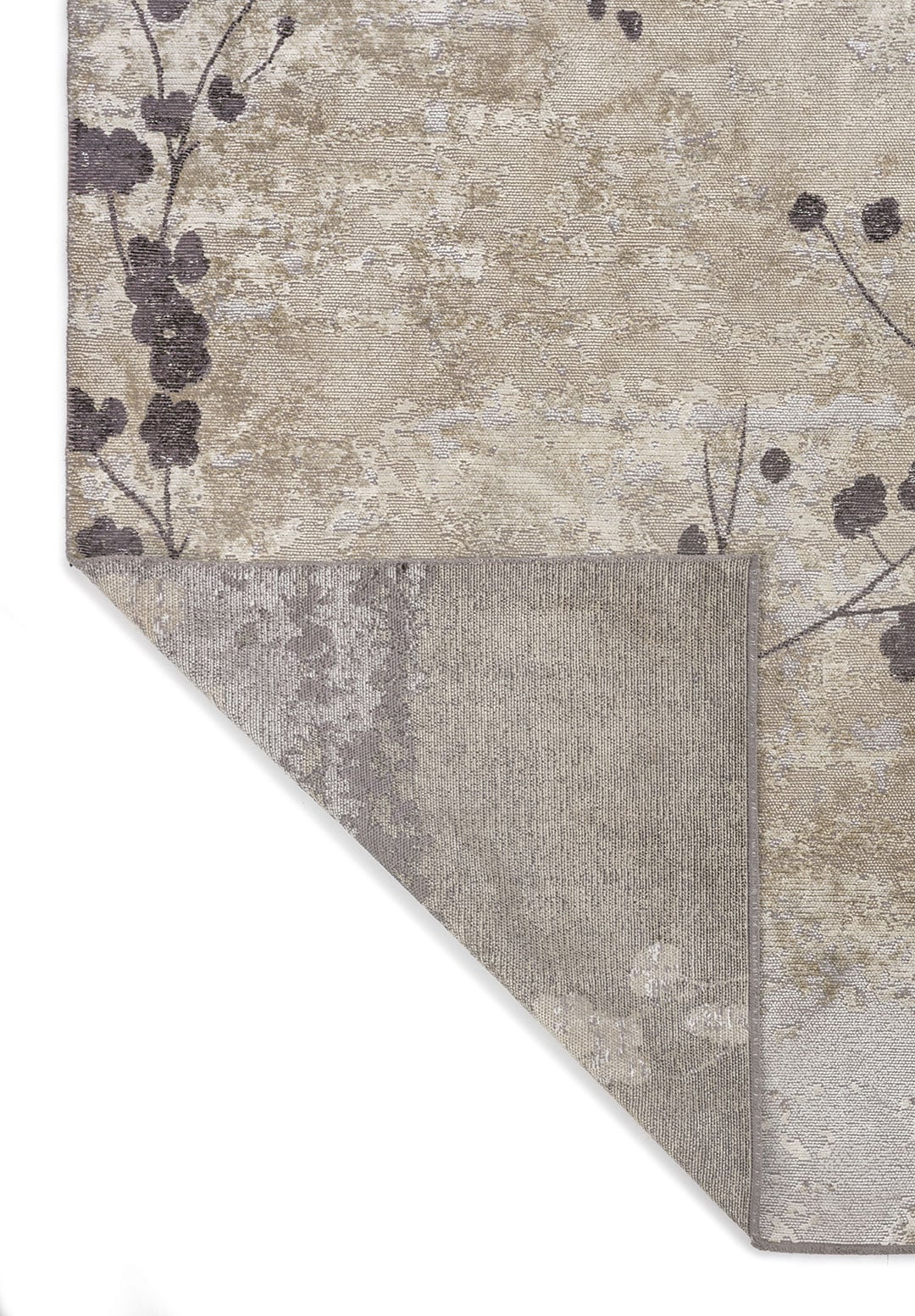 BLOSSOM CHARCOAL - CREAM - BONE RUG - 3