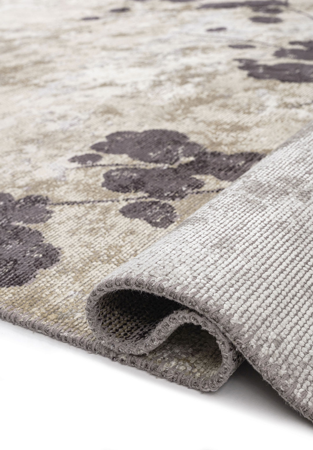 BLOSSOM CHARCOAL - CREAM - BONE RUG - 2