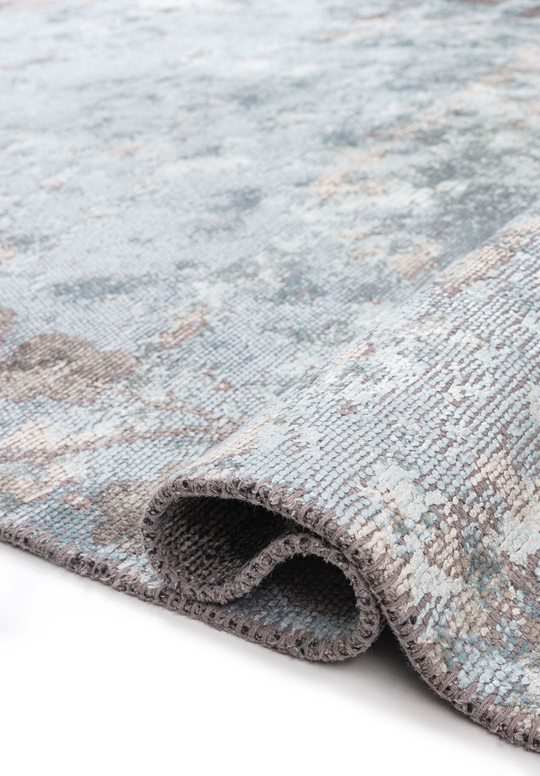 BLOSSOM GREY - ICE BLUE - LIGHT CREAM RUG - 2
