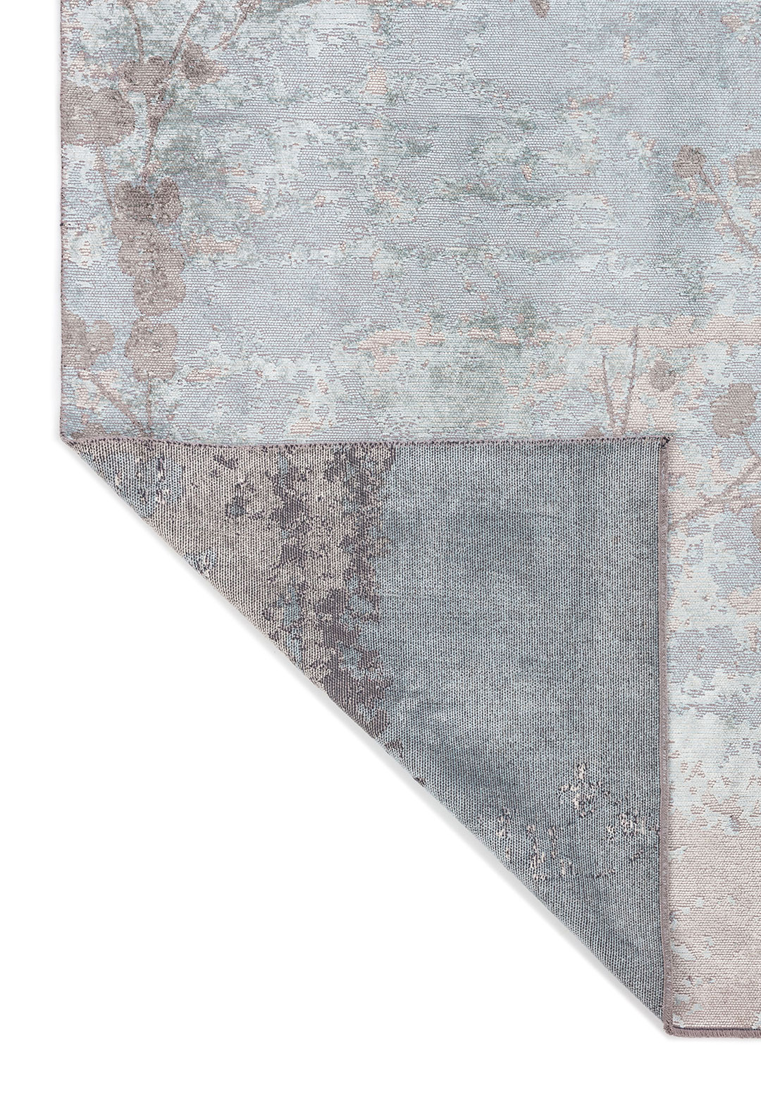BLOSSOM GREY - ICE BLUE - LIGHT CREAM RUG - 3