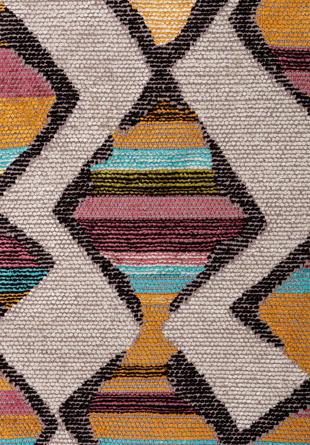VISION MUSTARD - BLACK - LIGHT CREAM - ROSE - LIGHT GREY - KIWI RUG - 5