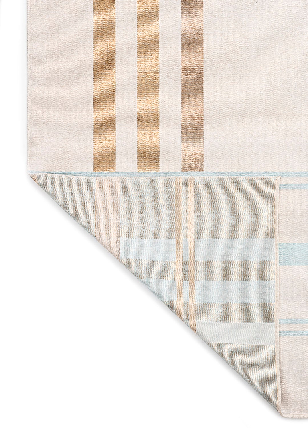 SCOTCH DARK BEIGE - ICE BLUE - ECRU RUG - 3