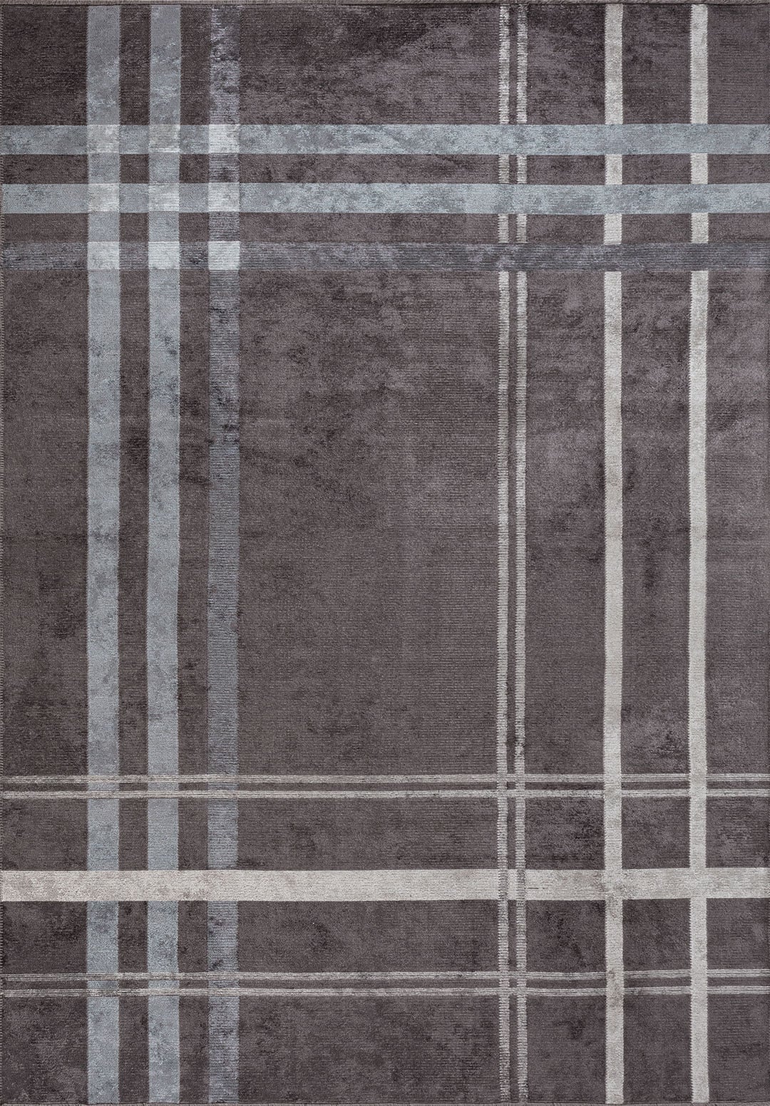 SCOTCH BLUE - BONE - CHARCOAL RUG - 1