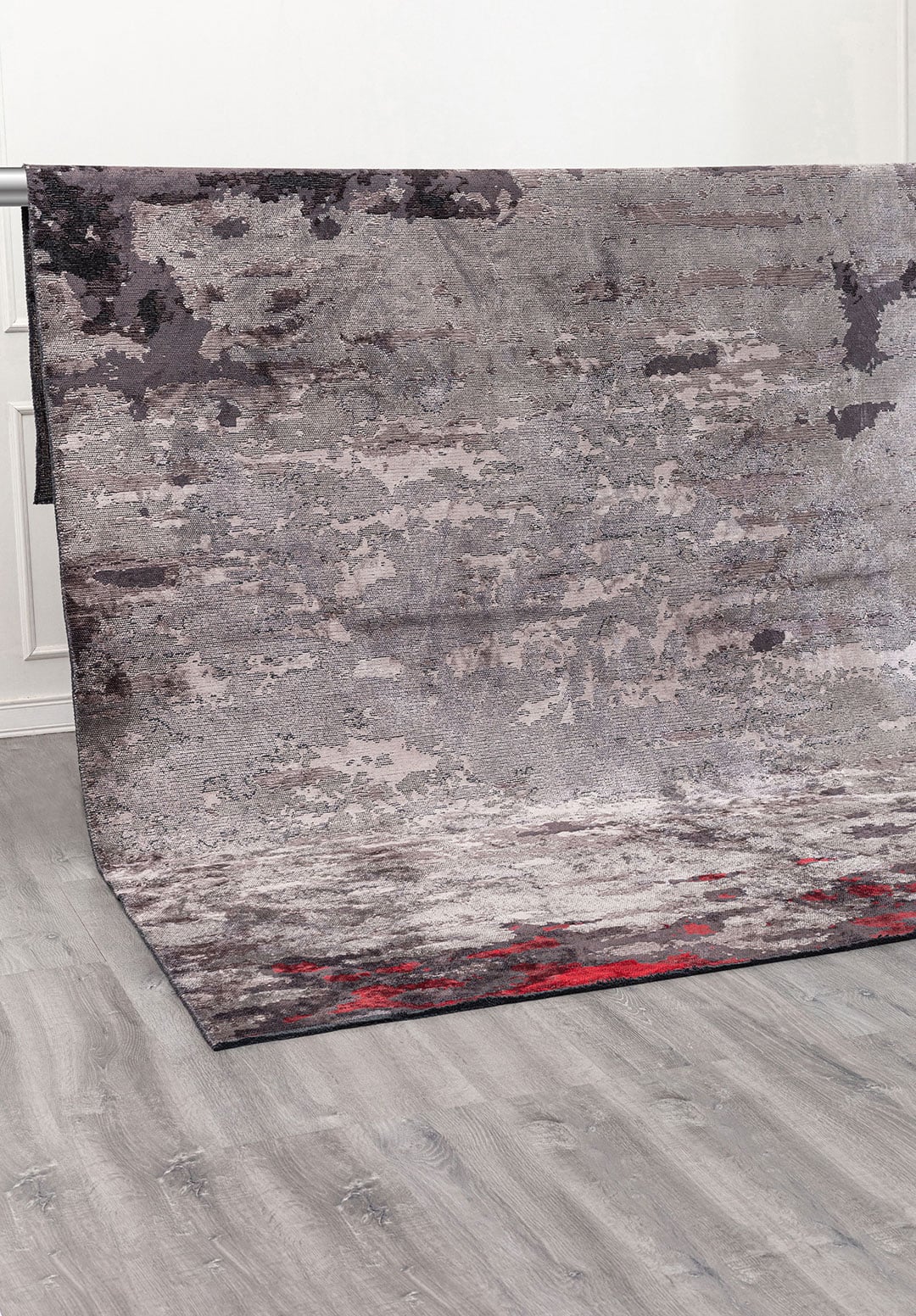 MEADOW RED - BLACK - CHARCOAL - GREY - BONE RUG - 4