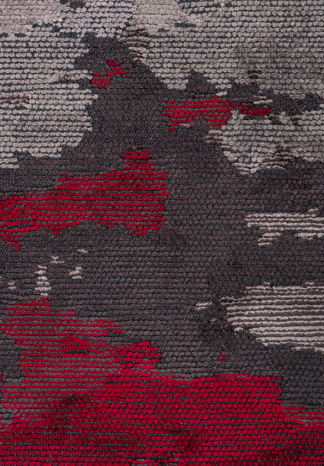 MEADOW RED - BLACK - CHARCOAL - GREY - BONE RUG - 5