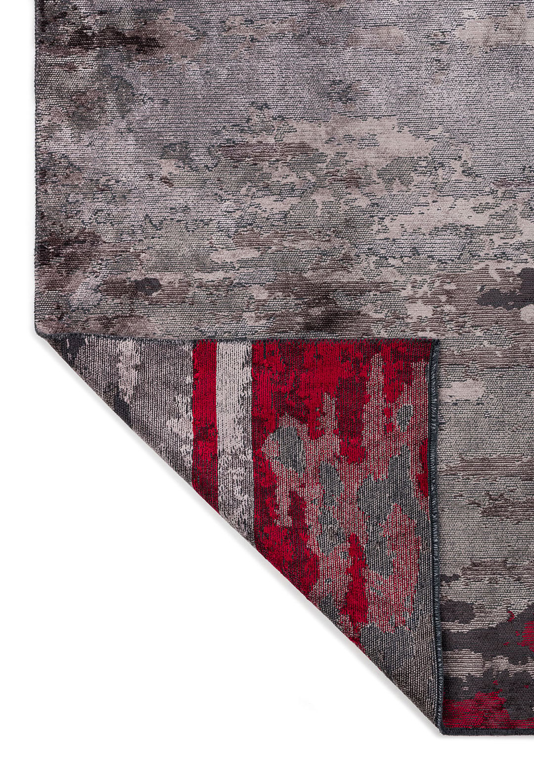 MEADOW RED - BLACK - CHARCOAL - GREY - BONE RUG - 3