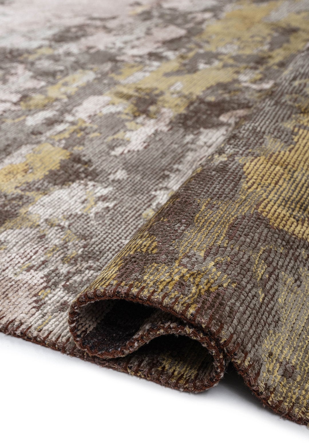 MEADOW ANTHRACITE - FOREST GREEN - OLIVE GREEN - KHAKI - CREAM RUG - 2