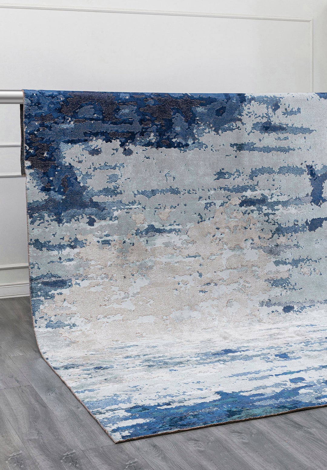 MEADOW PETROL - DARK NAVY - NAVY BLUE - ICE BLUE - BONE RUG - 4