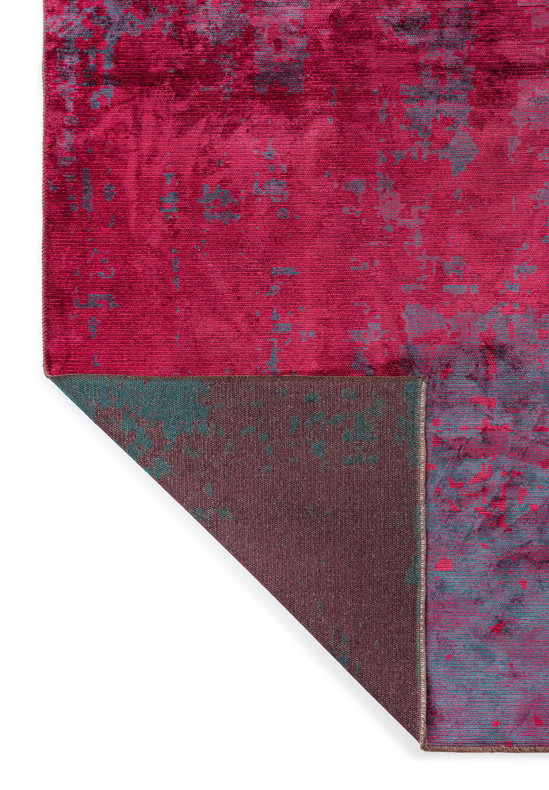 HORIZON MAGENTA - DARK DAMSON - DARK TURQUOISE RUG - 3