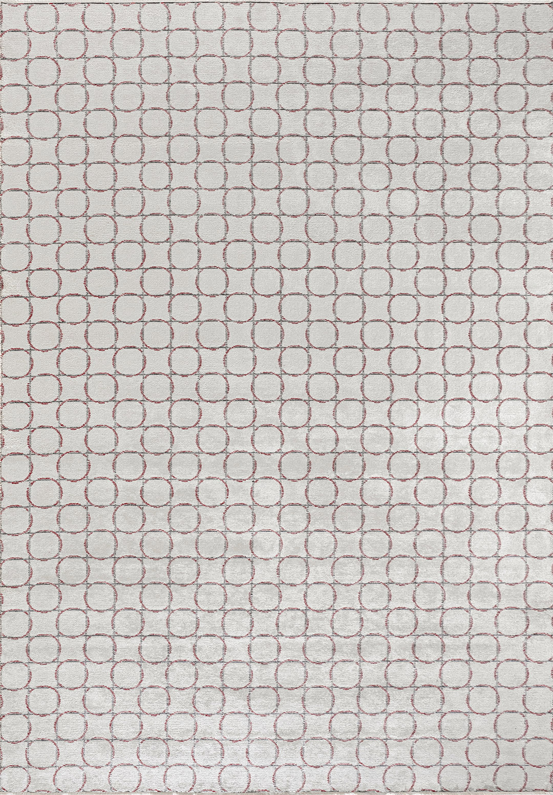 EQUINOX CHARCOAL - RED - ECRU RUG