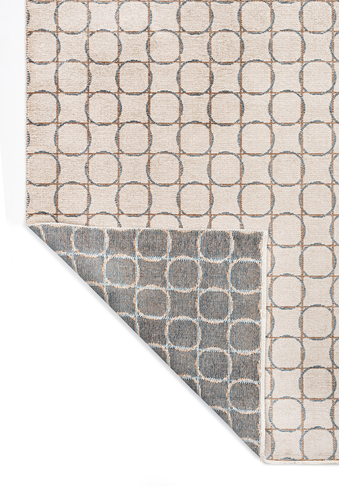 EQUINOX CACAO - PETROL - STONE RUG - 3
