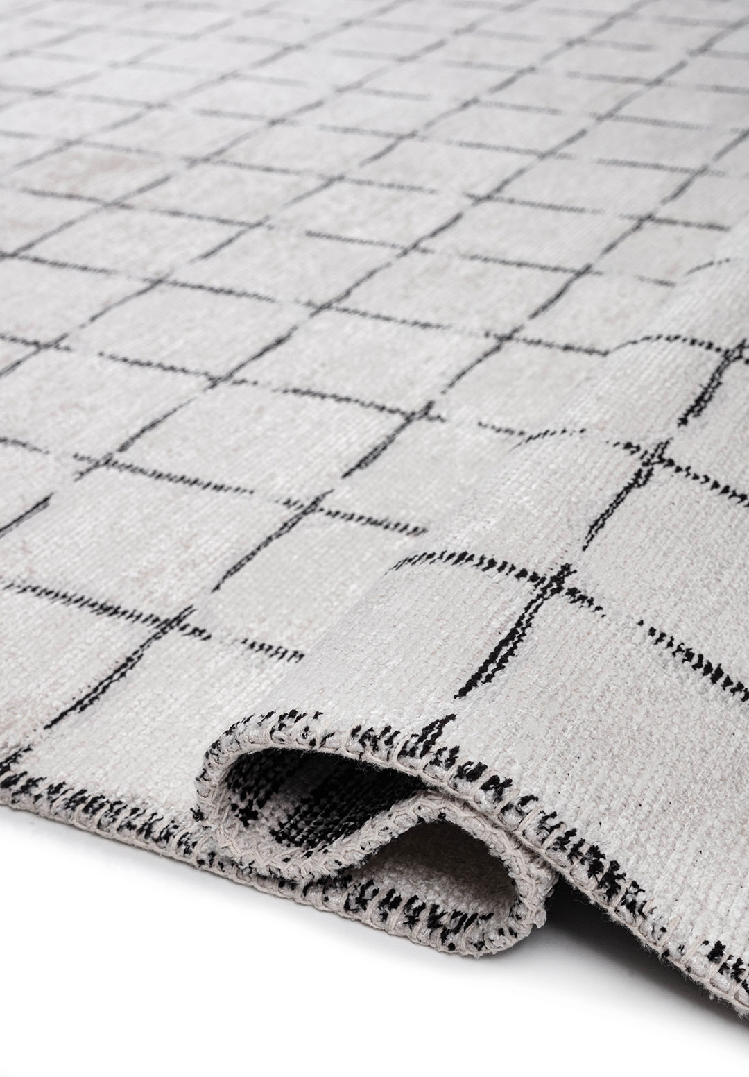 EQUINOX BLACK - LIGHT GREY - ECRU RUG - 2