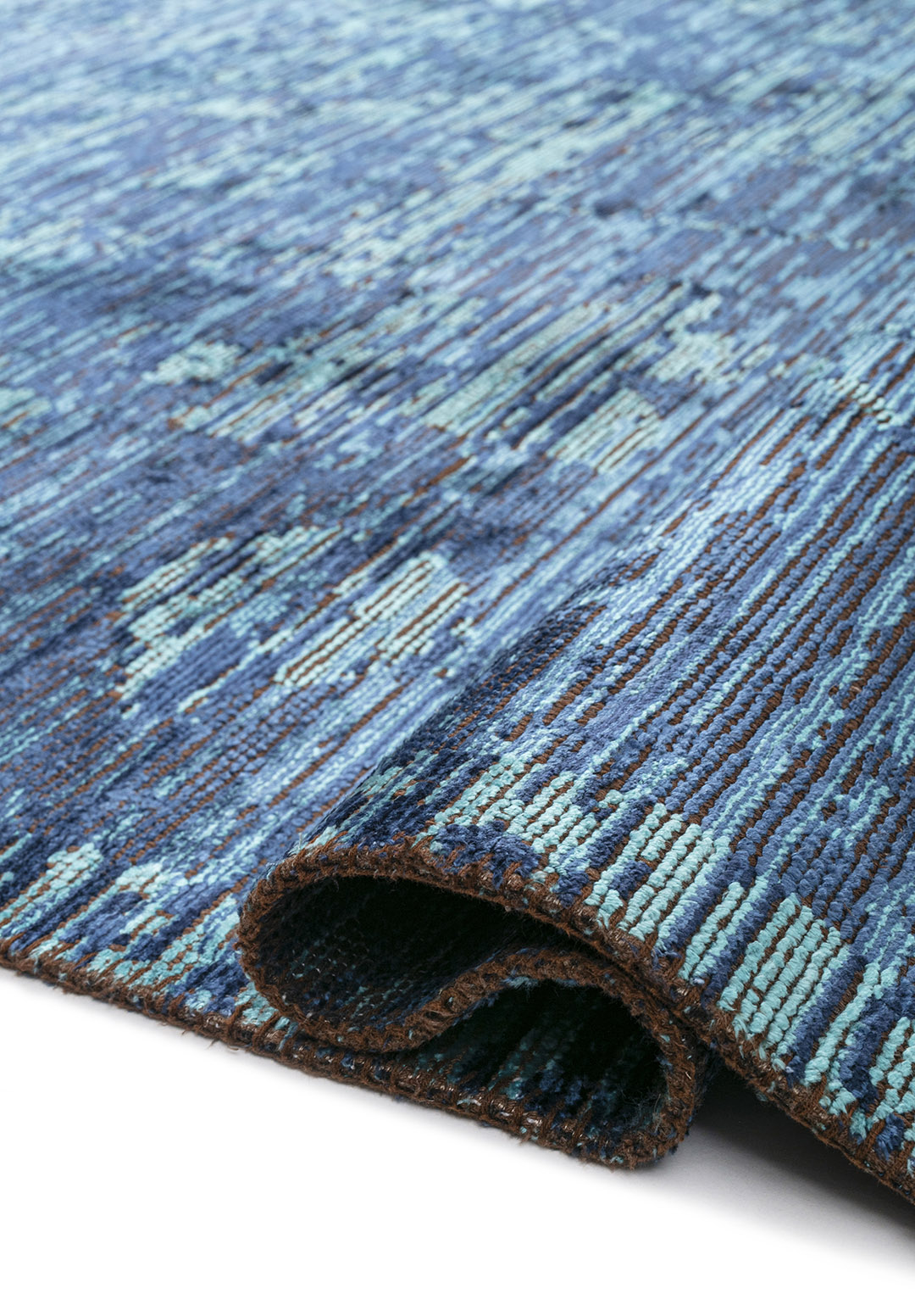 THALIA DARK NAVY - TURQUOISE - NAVY BLUE RUG - 2
