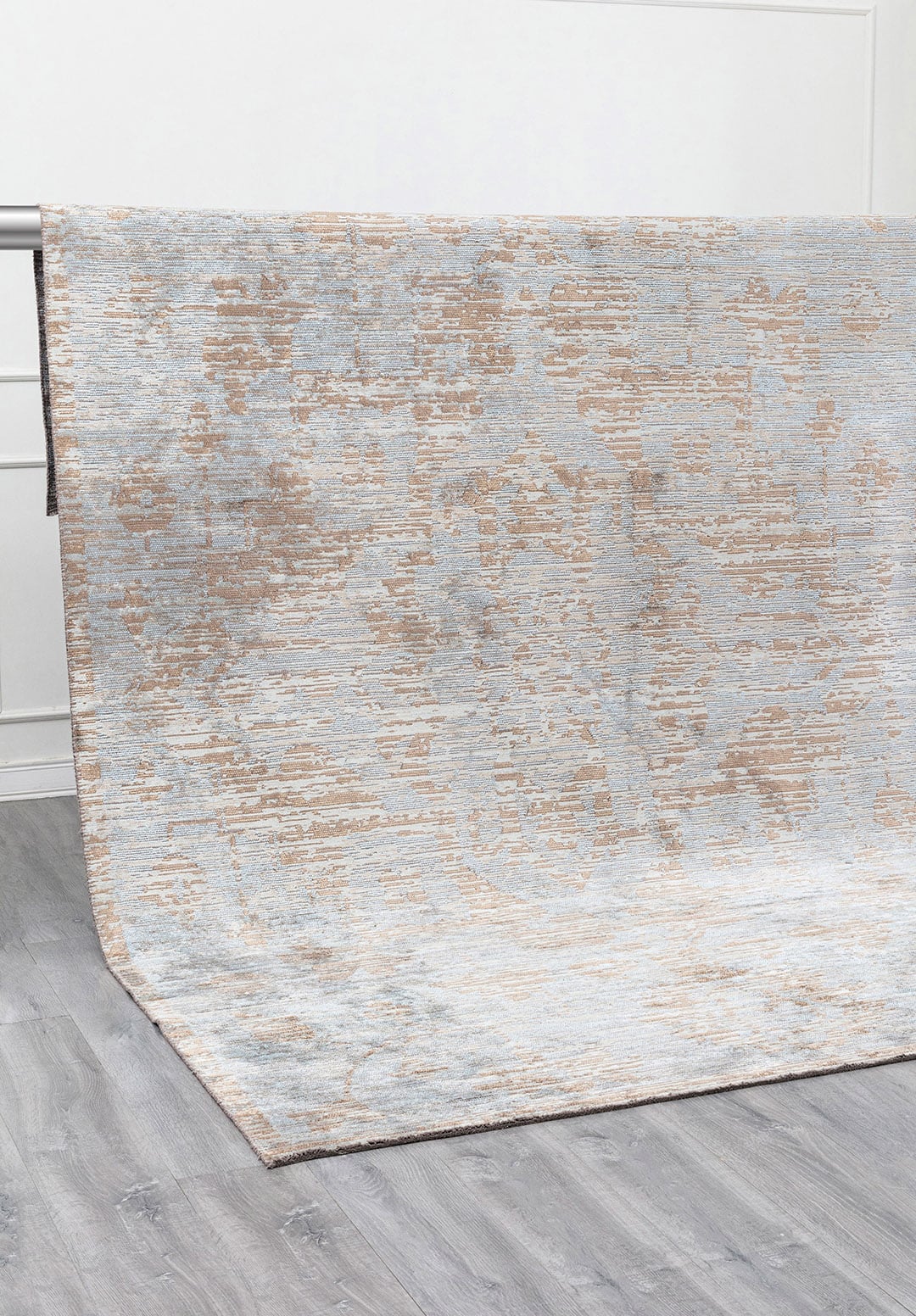 THALIA BEIGE - DARK BEIGE - ICE BLUE RUG - 4