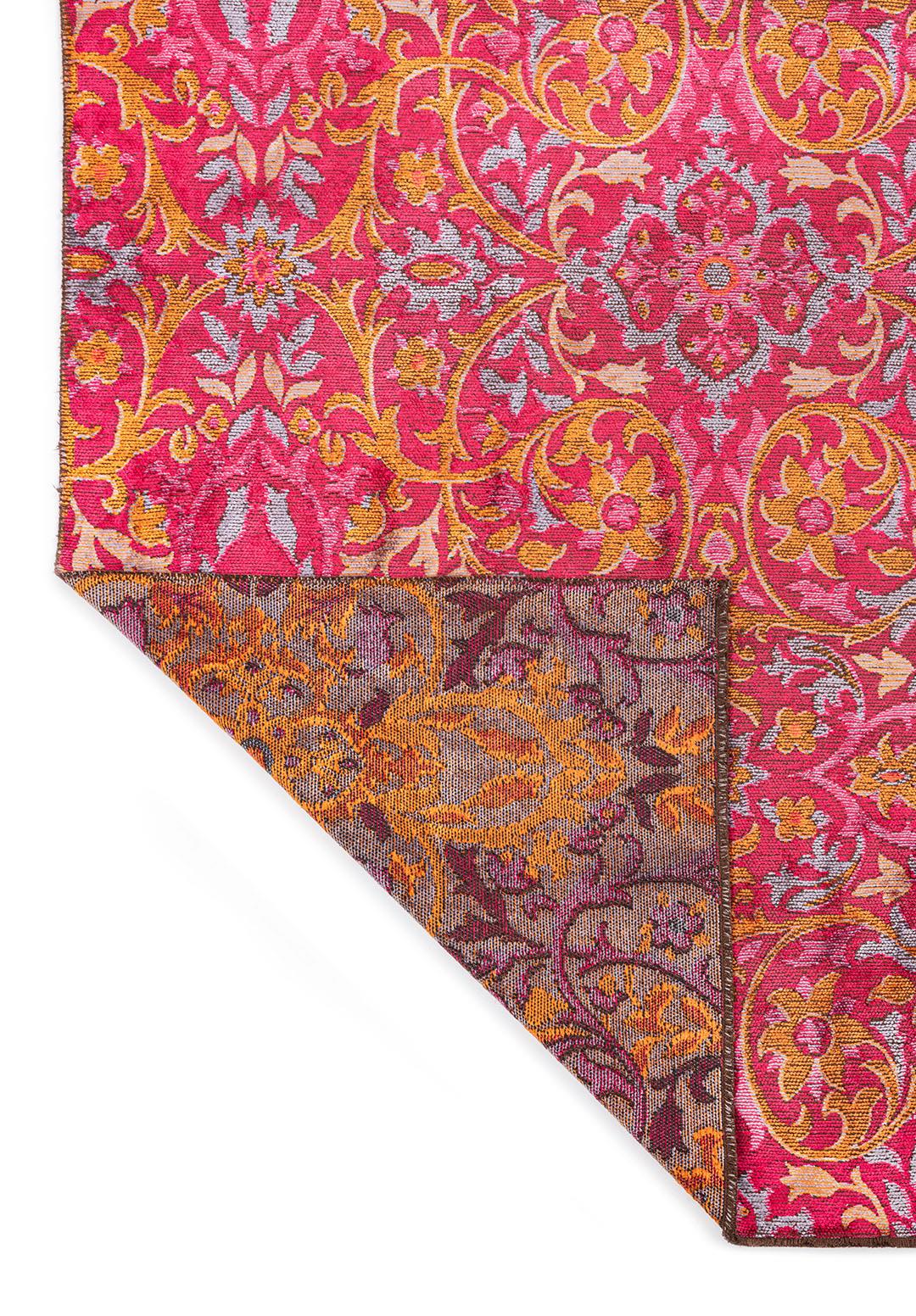 VIOLETTA FUSCHIA - LILAC - ORANGE RUG - 3