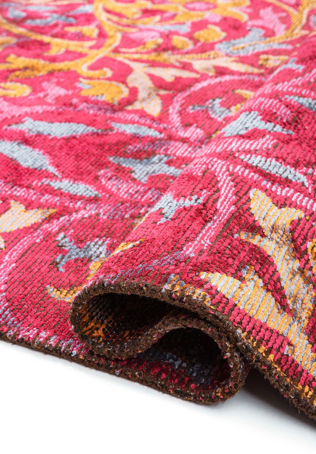 VIOLETTA FUSCHIA - LILAC - ORANGE RUG - 2