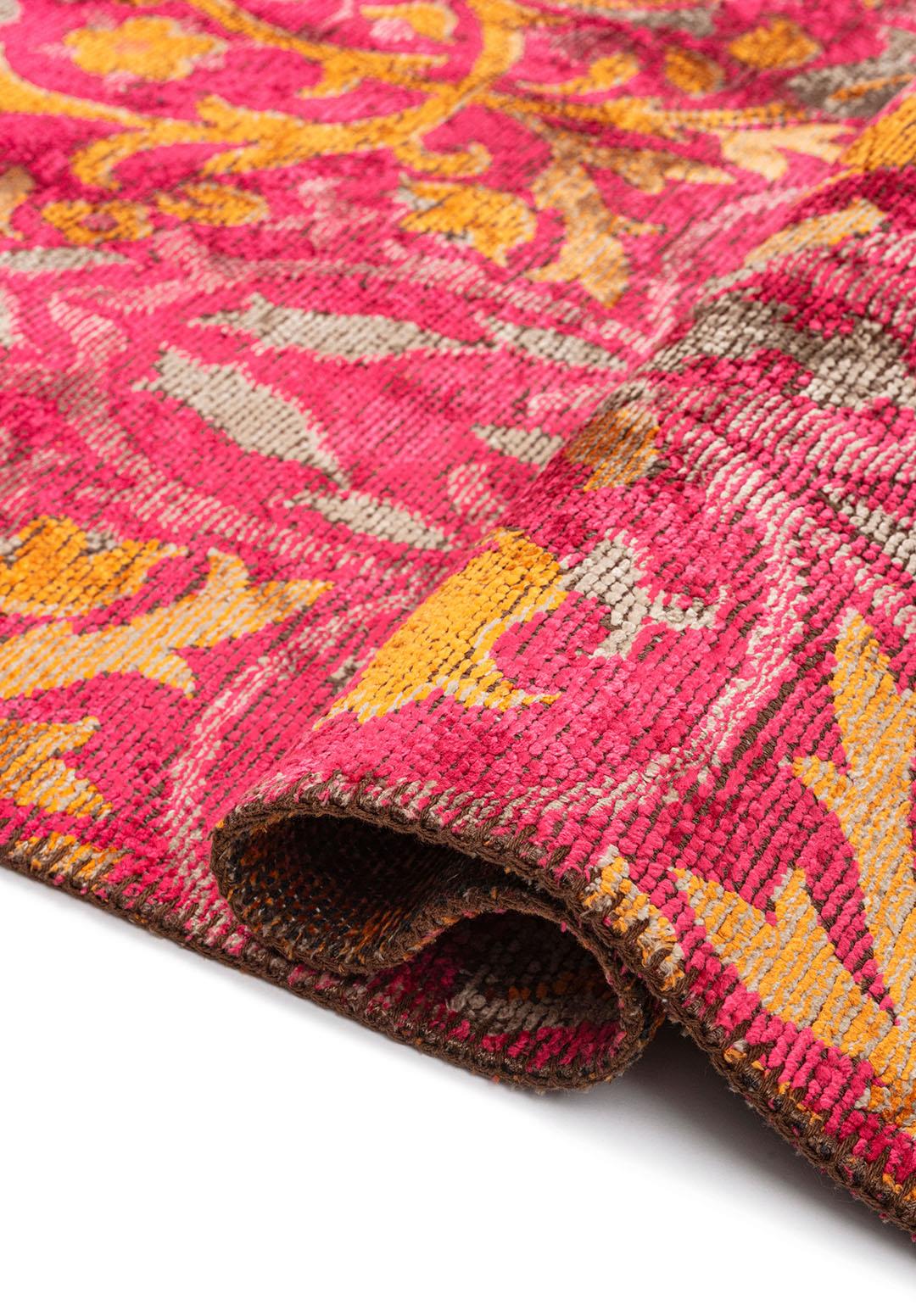 VIOLETTA FUSCHIA - NOUGAT - ORANGE RUG - 2