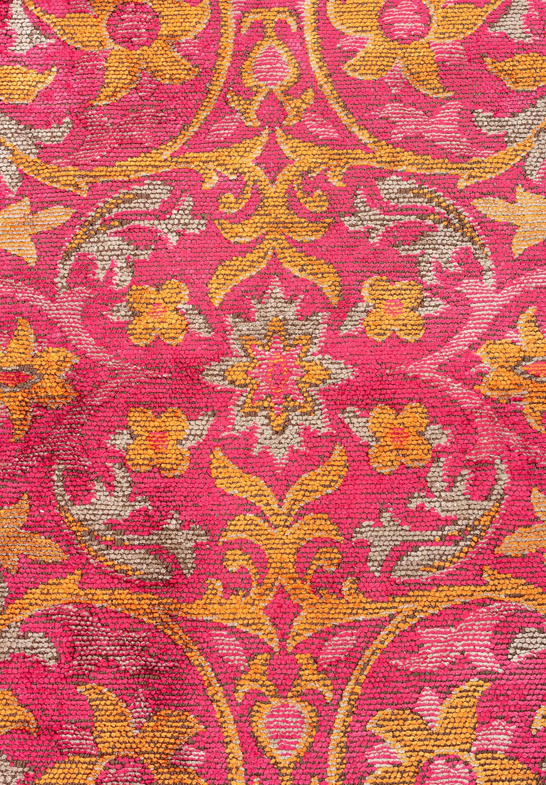 VIOLETTA FUSCHIA - NOUGAT - ORANGE RUG - 5