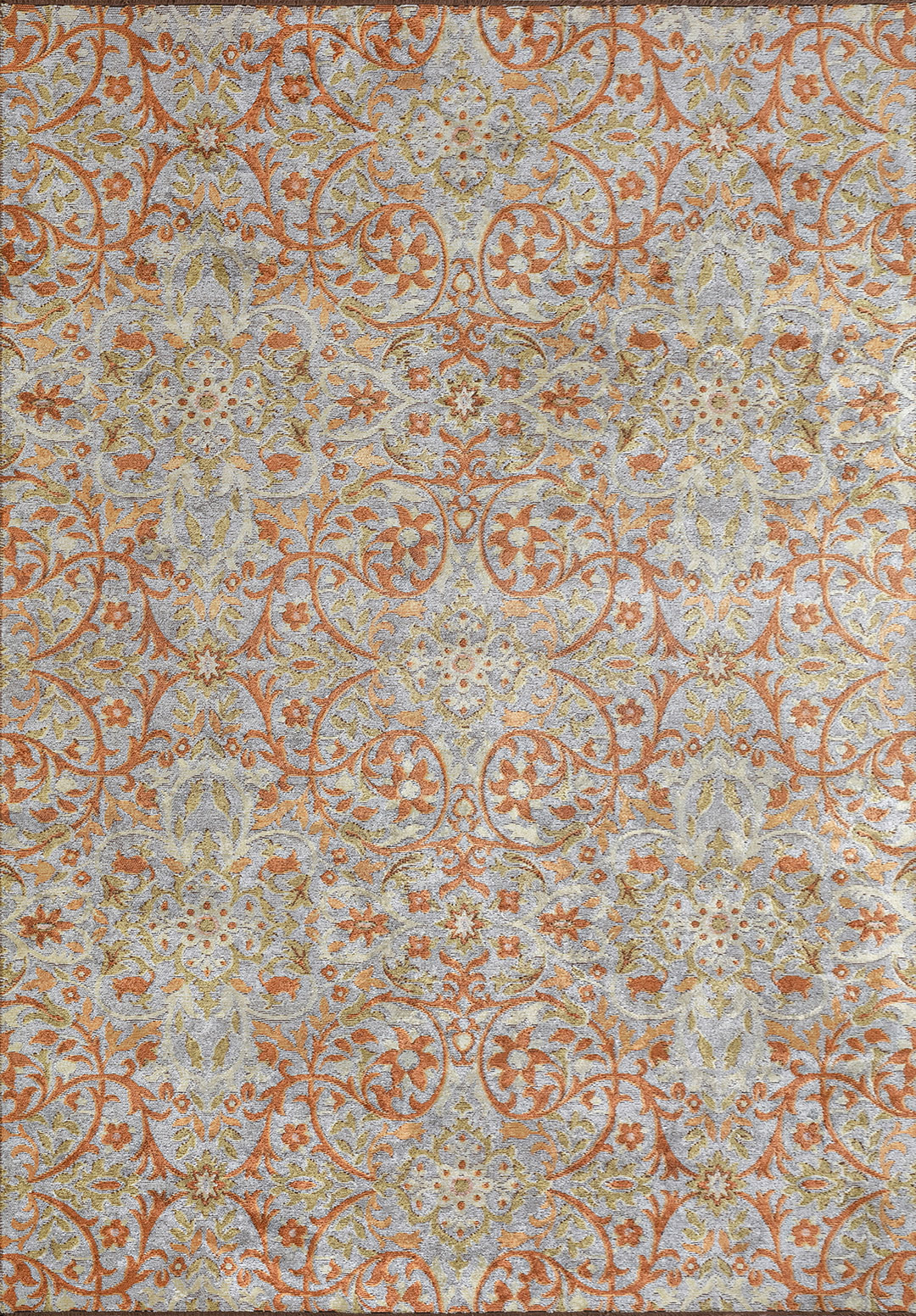 VIOLETTA ICE BLUE - OLIVE GREEN - TERRA RUG