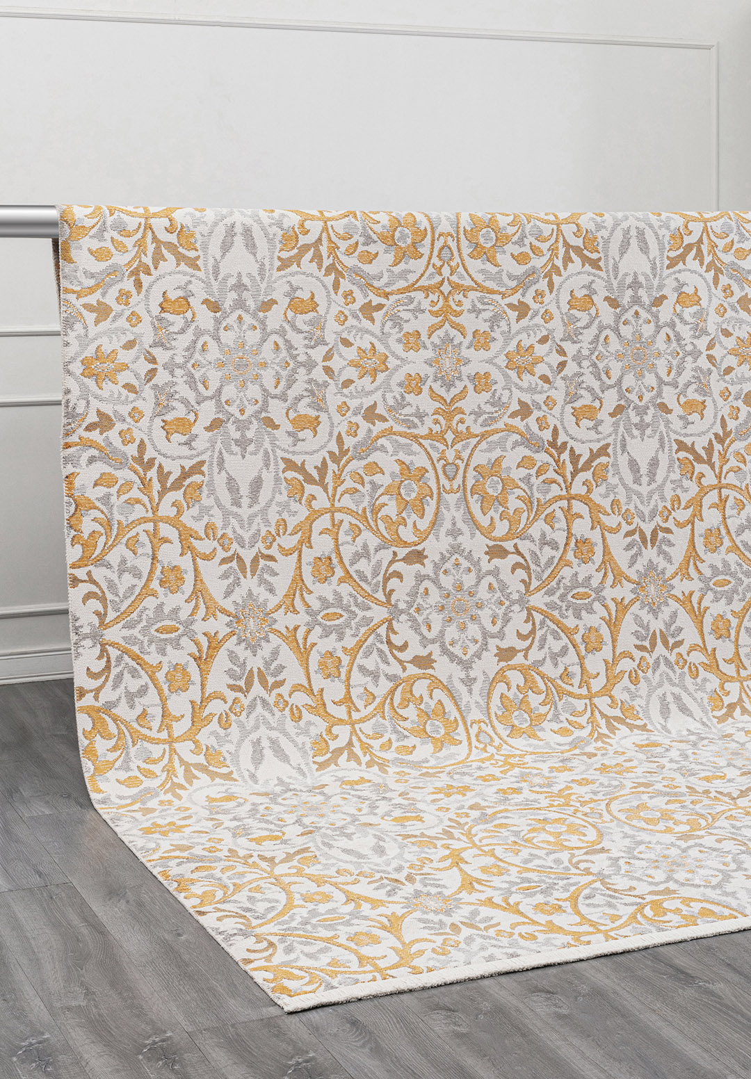 VIOLETTA ECRU - GREY - MUSTARD RUG - 4
