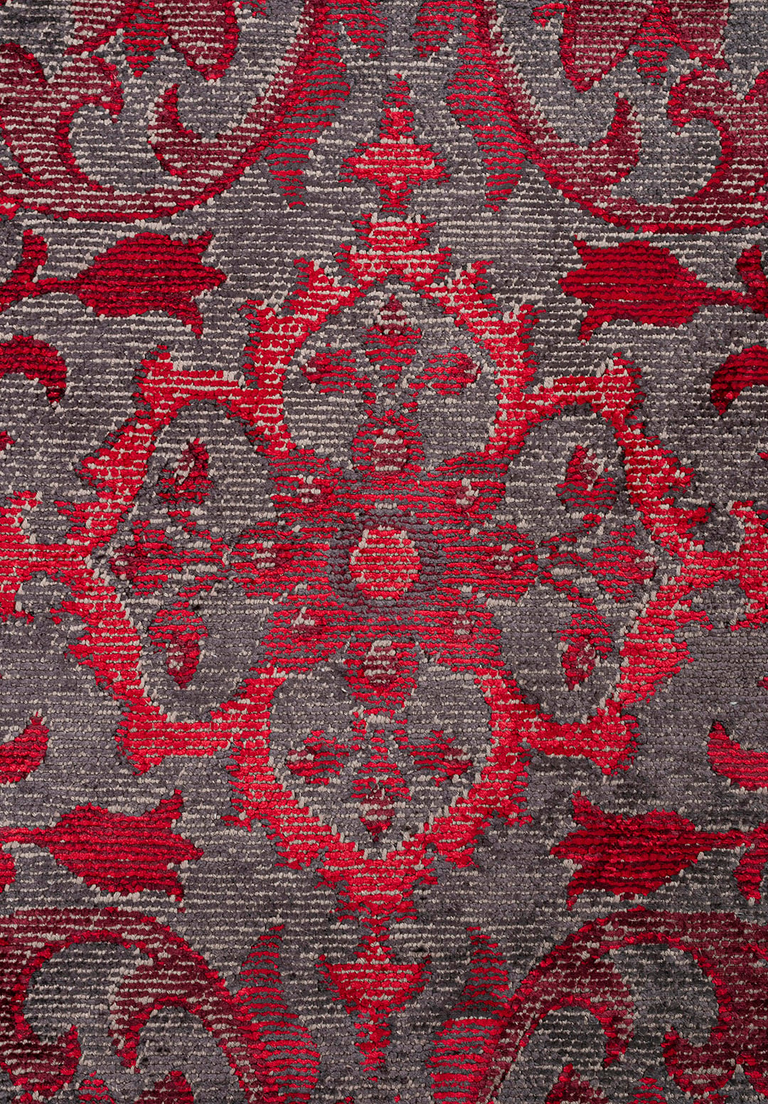 VIOLETTA CHARCOAL - RED - CHERRY RUG - 5