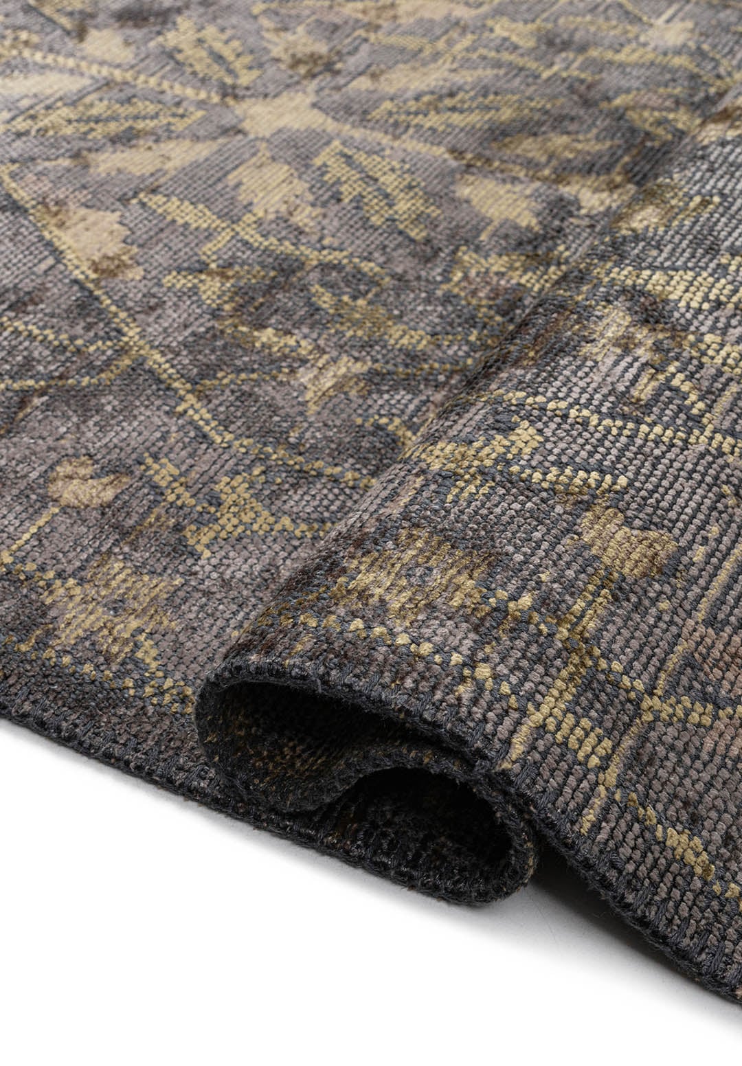 FLEUR KHAKI - GREEN - ANTHRACITE RUG - 2