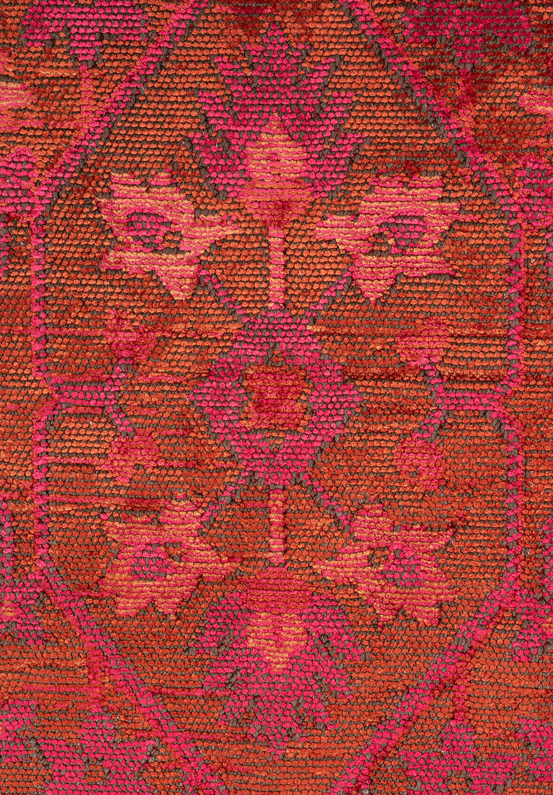 FLEUR TERRA - FUSCHIA - RUST RUG - 5