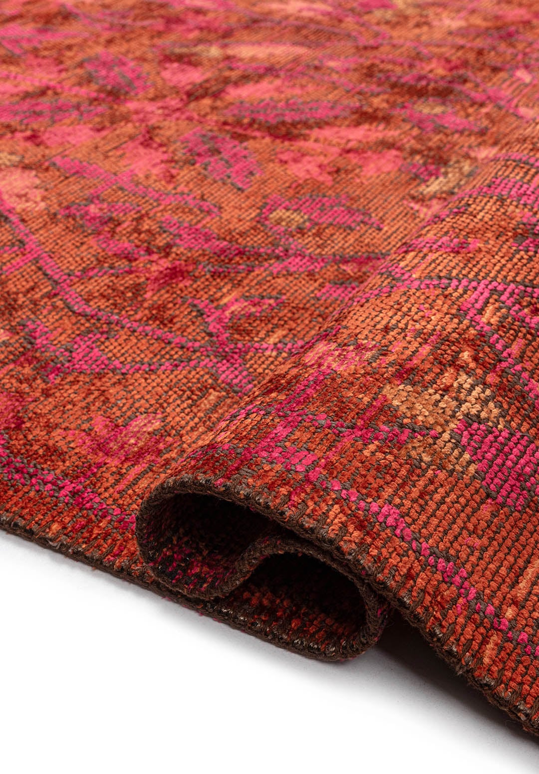 FLEUR TERRA - FUSCHIA - RUST RUG - 2