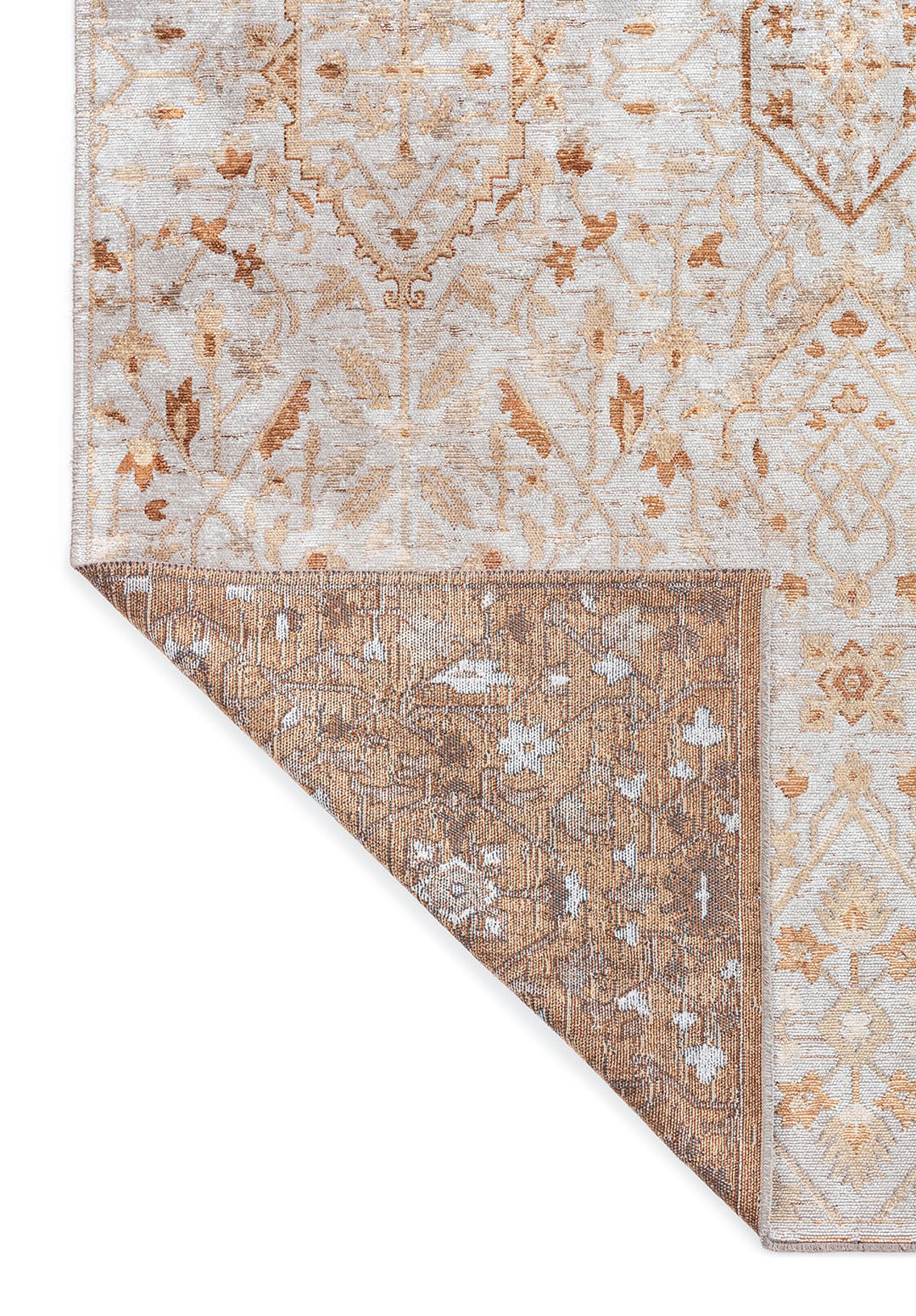FLEUR CACAO - DARK BEIGE - LIGHT GREY RUG - 3