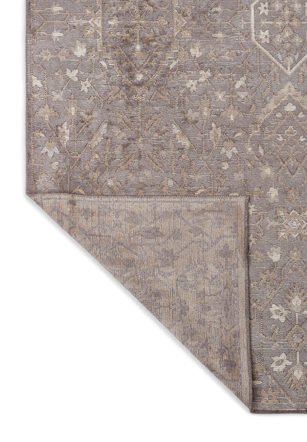 FLEUR BONE - BEIGE - GREY RUG - 3