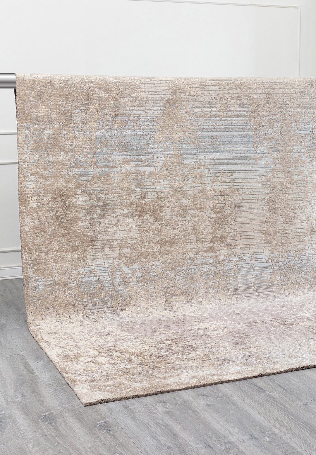 MEDALLION BEIGE - LIGHT GREY - DARK GREY - ICE BLUE - GREY RUG - 4