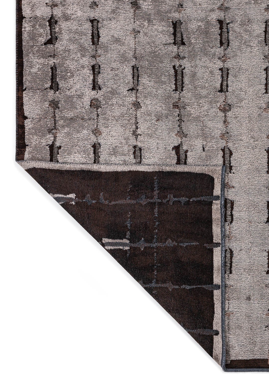 MAYA DARK BROWN - BLACK - CREAM RUG - 3