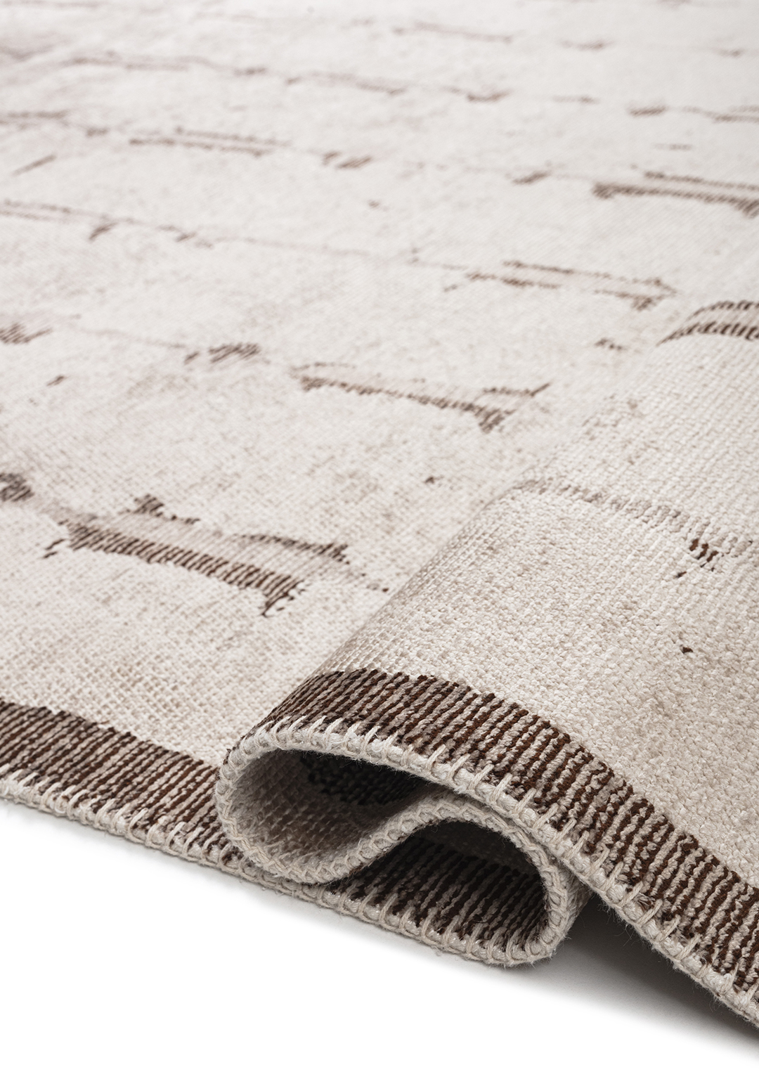 MAYA DARK BROWN - NOUGAT - STONE RUG - 2
