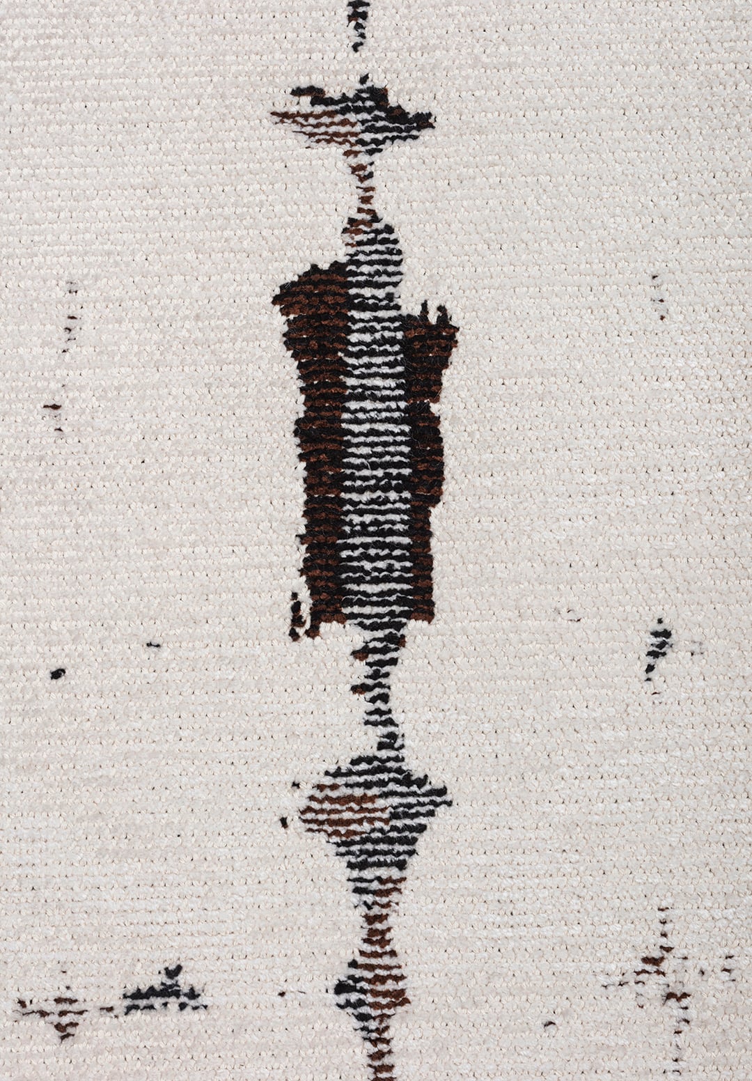 MAYA DARK BROWN - BLACK - ECRU RUG - 5