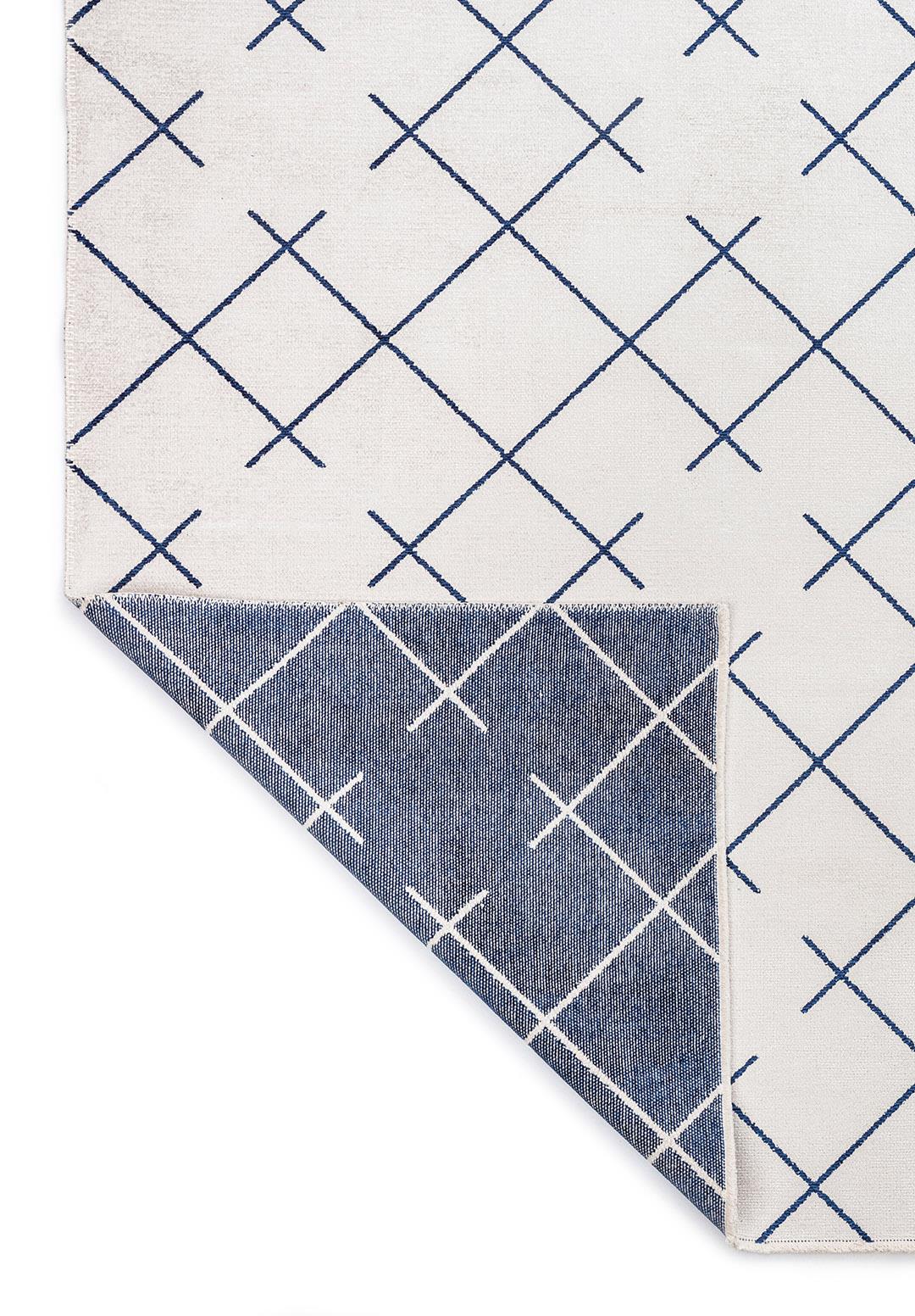 FUSE NAVY BLUE - DARK NAVY - ECRU RUG - 3