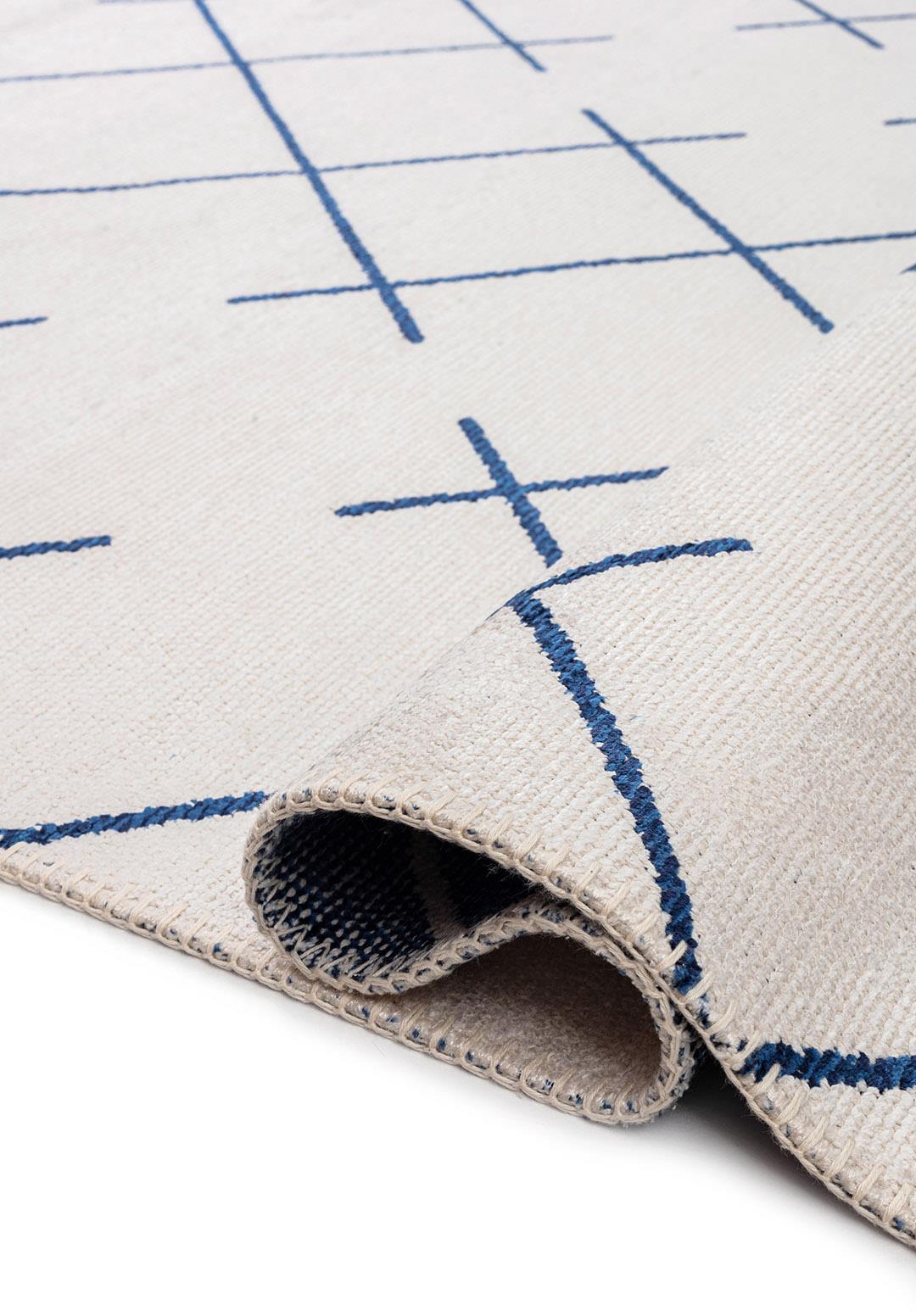 FUSE NAVY BLUE - DARK NAVY - ECRU RUG - 2