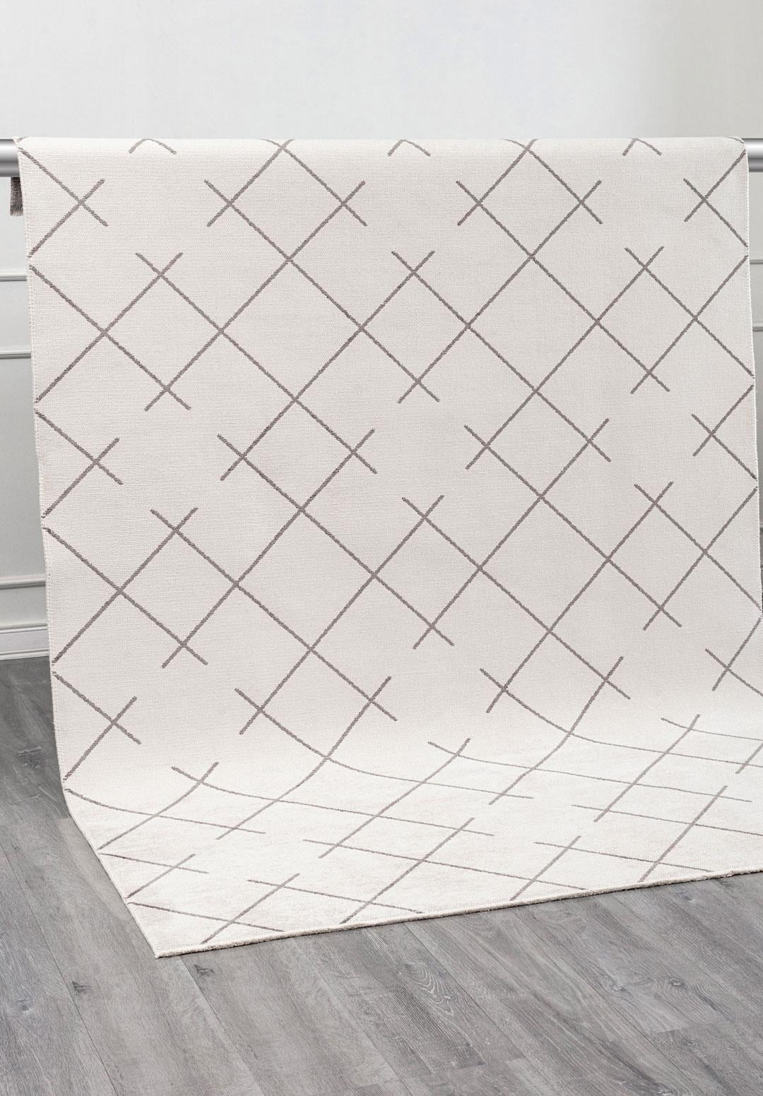 FUSE DARK GREY - GREY - ECRU RUG - 4