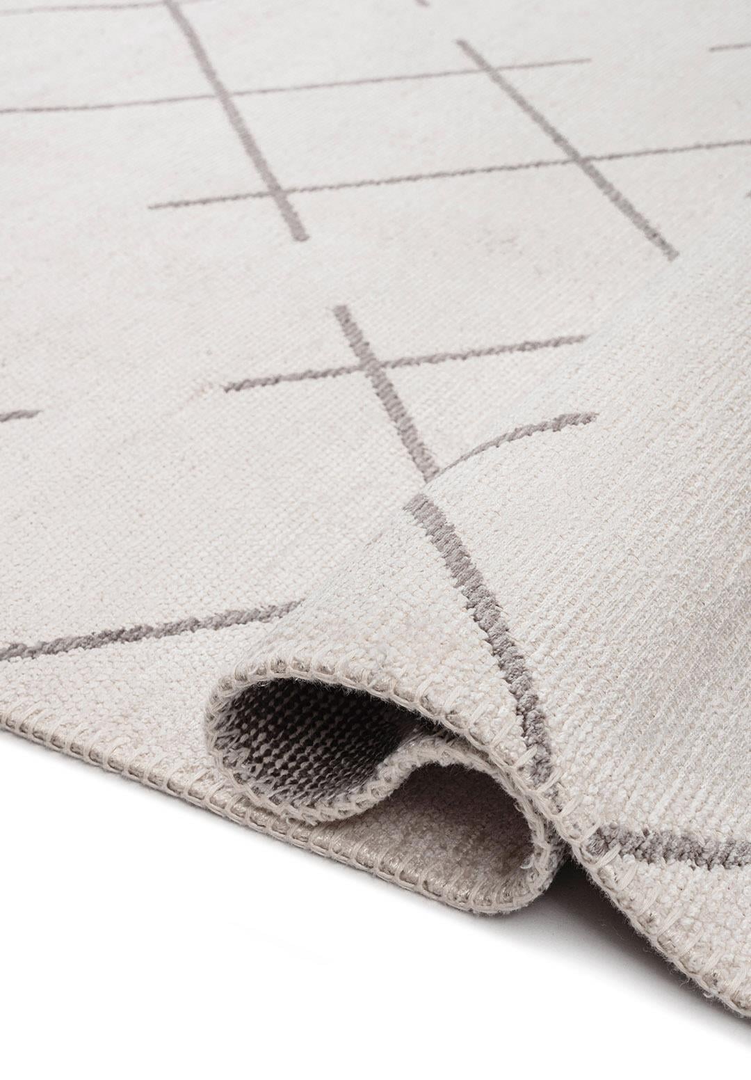 FUSE DARK GREY - GREY - ECRU RUG - 2