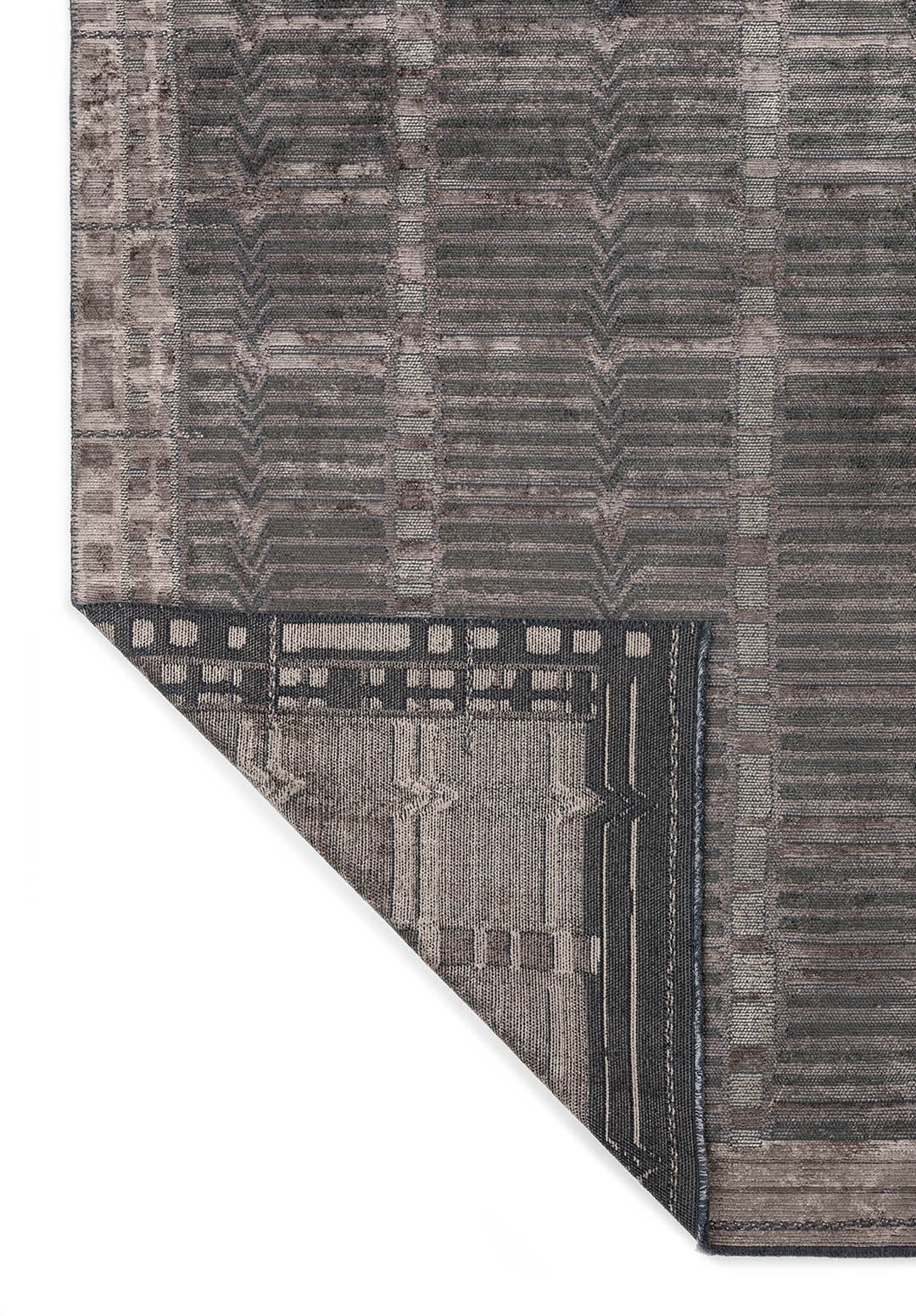 INCA ANTHRACITE - DARK GREY - BEIGE RUG - 3