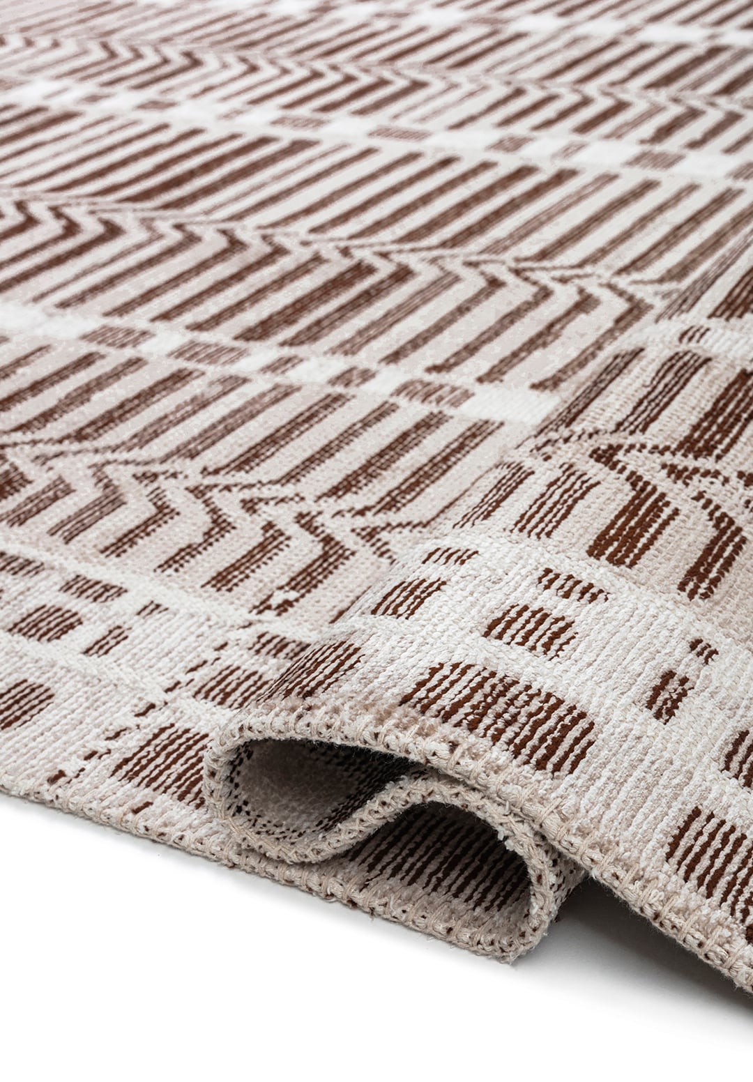INCA DARK BROWN - STONE - ECRU RUG - 2