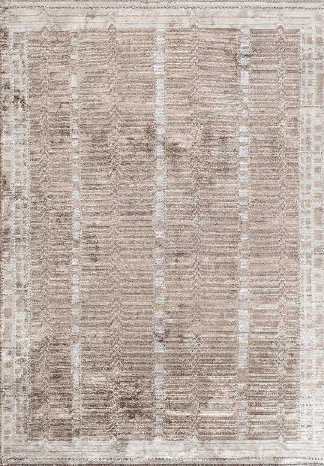 INCA NOUGAT - BEIGE - WHITE RUG