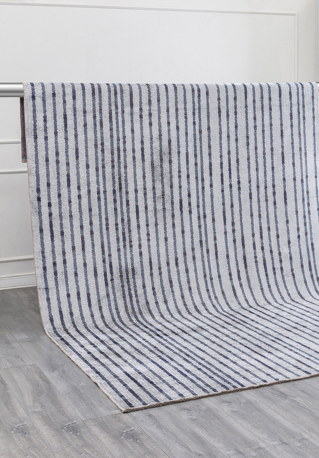 GLACIER DARK NAVY - BLUE - WHITE RUG - 4