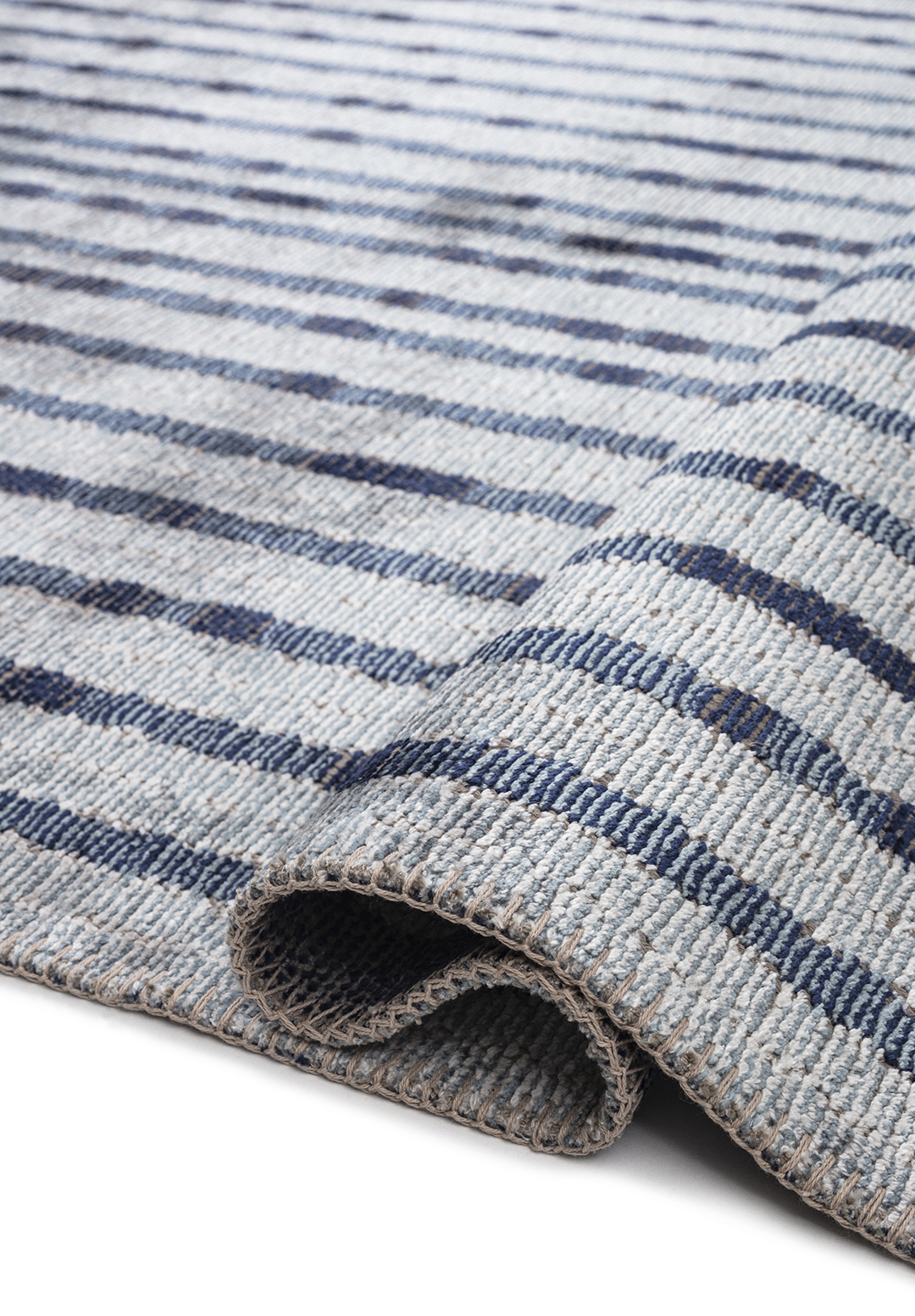 GLACIER DARK NAVY - BLUE - WHITE RUG - 2