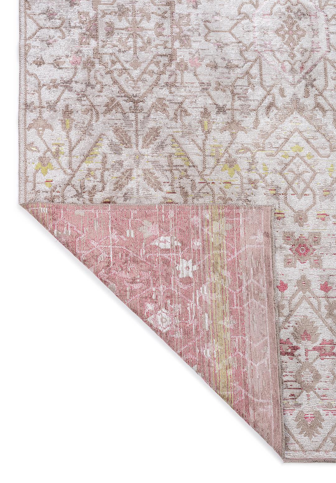 FLEUR BONE - NOUGAT - ROSE - OLIVE GREEN - DAMSON RUG - 3