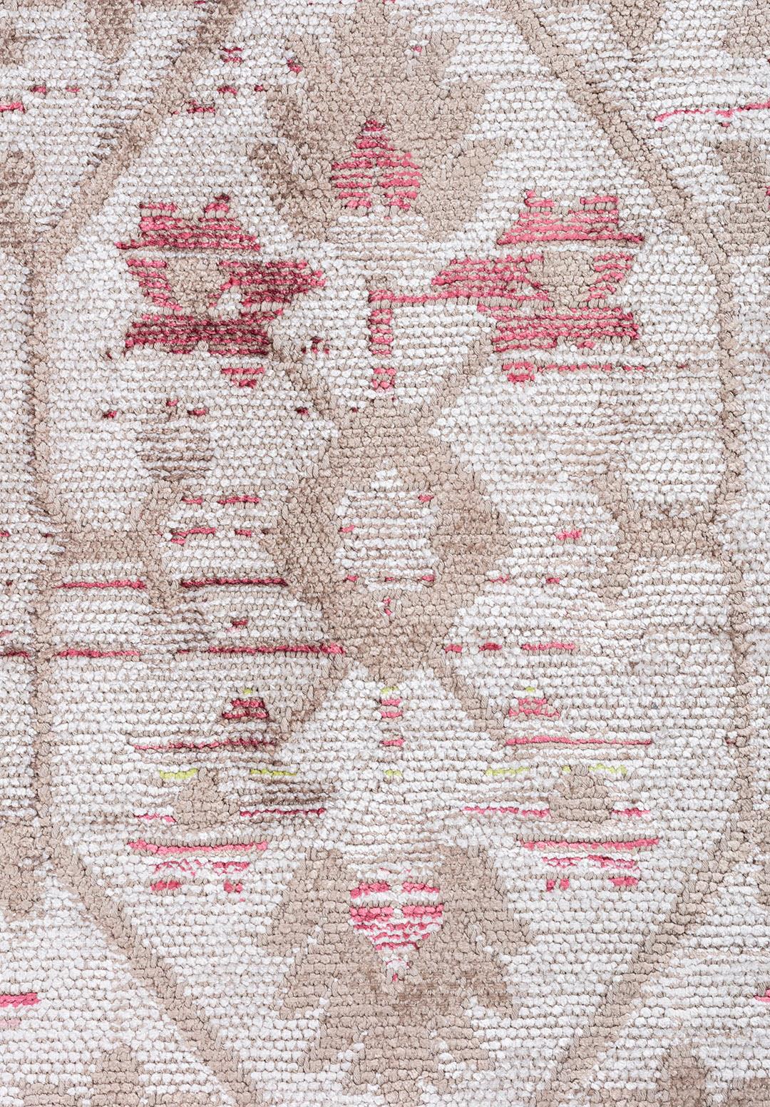 FLEUR BONE - NOUGAT - ROSE - OLIVE GREEN - DAMSON RUG - 5