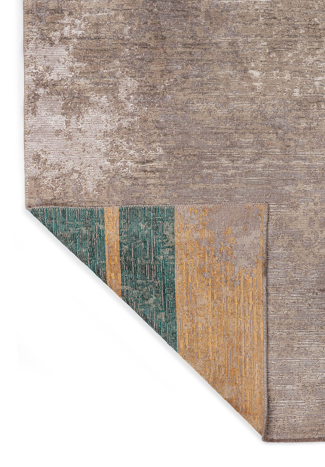 MEDALLION BONE - BEIGE - GREY - GOLD - DARK GREEN - NAVY BLUE RUG - 3