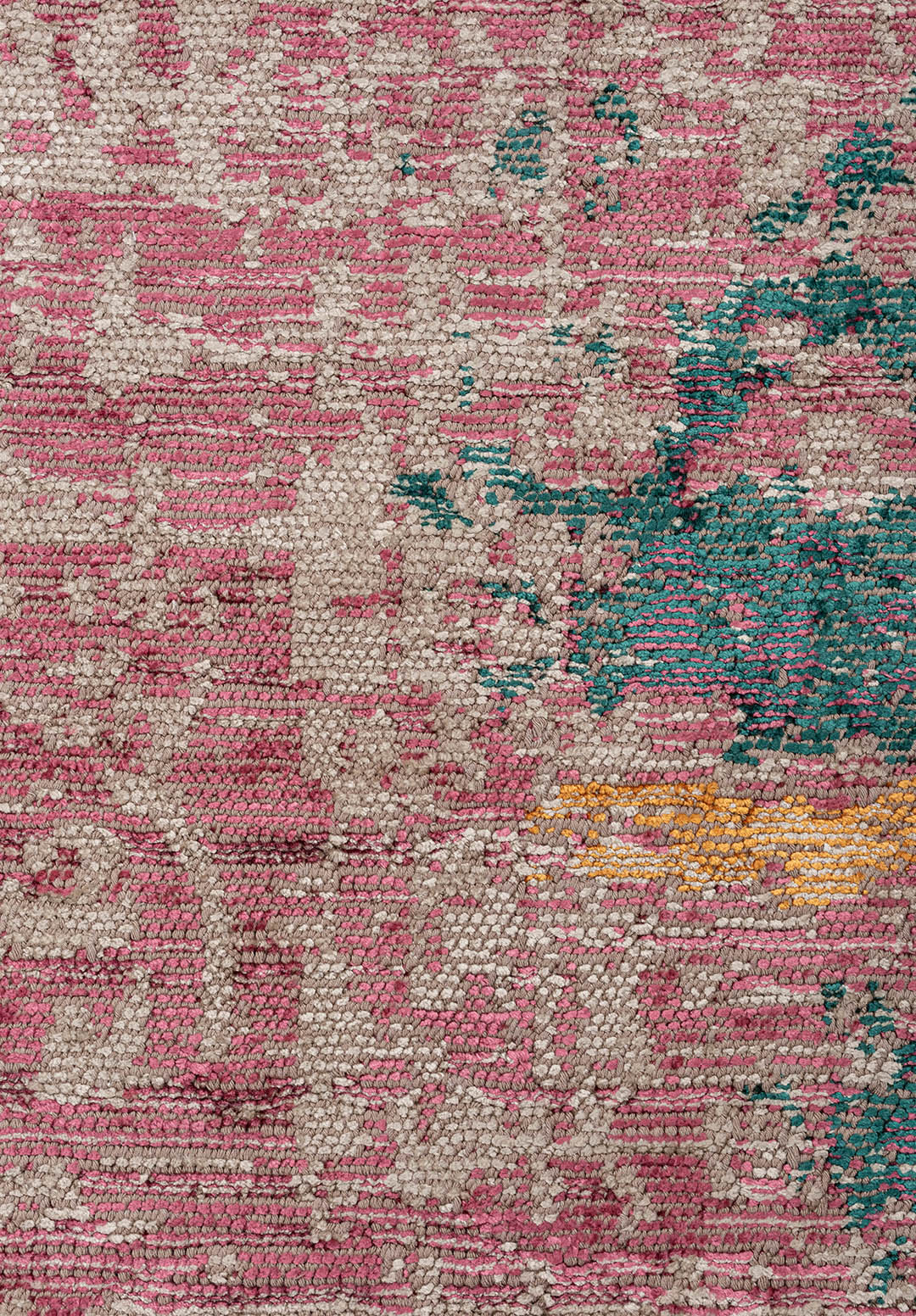 MEDALLION BONE - BEIGE - ROSE - MUSTARD - DARK GREEN - NAVY BLUE RUG - 5