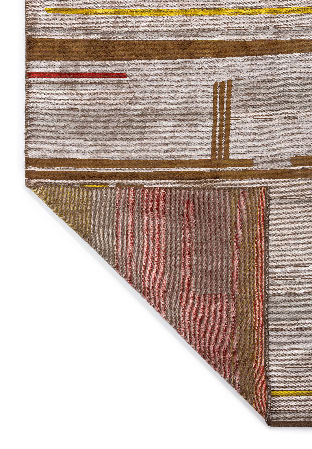 GLIDE LIGHT GREY - CACAO - YELLOW - RED - BONE - GREY RUG - 3