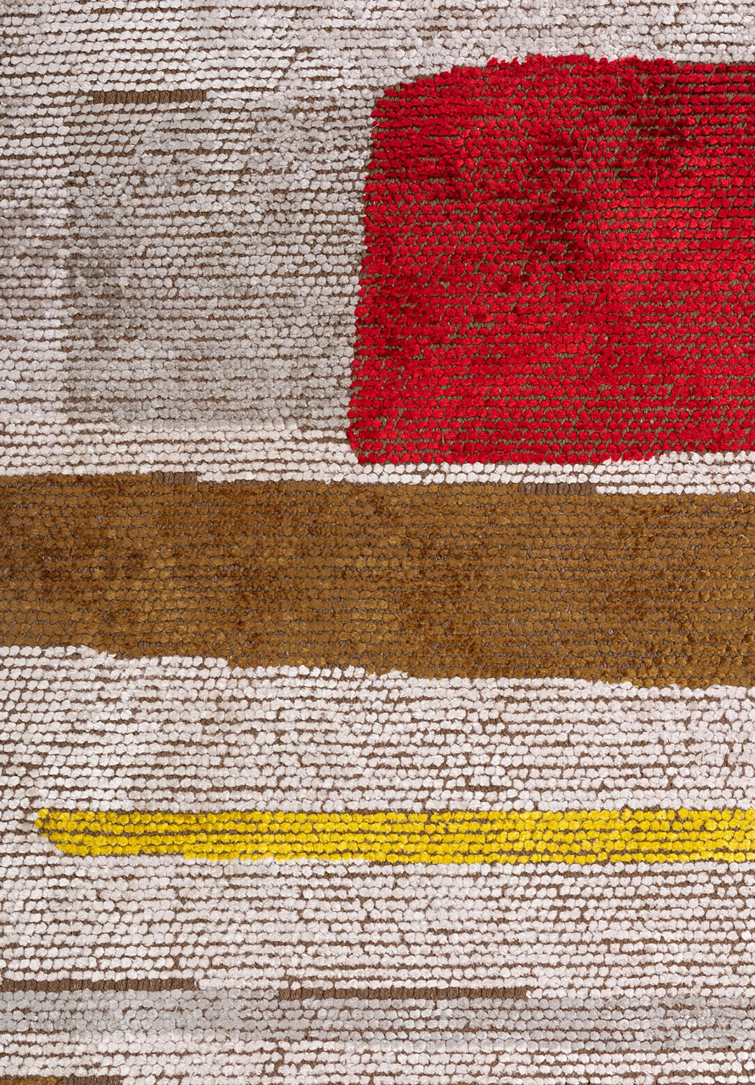 GLIDE LIGHT GREY - CACAO - YELLOW - RED - BONE - GREY RUG - 5